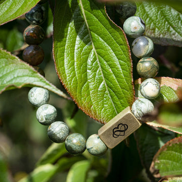 Green Sparrow Agaat đ Kralen Armband âOnze liefde is oneindigâ
